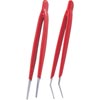 Tweezers set 908-T301 (2 pcs, plastic cover)